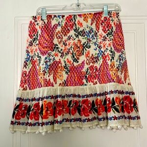 FARM Rio Pom Pom Skirt Sz L Large